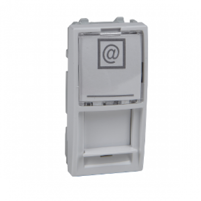 Płytka Rj45 (1 Mod.), Biel Polarna