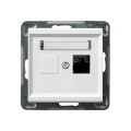 Gniazdo komputerowe, pojedyncze, kat. 6, mmC (biały)